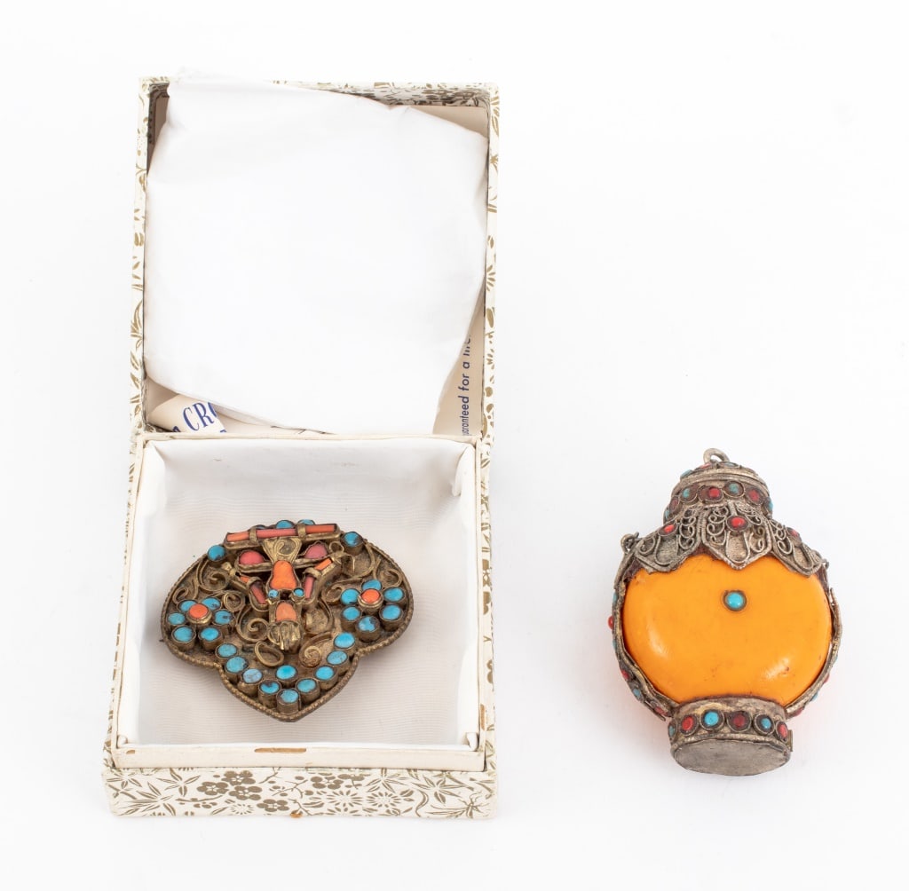 Nepalese Gilt Metal Wirework Articles, 2 (1 of 5)