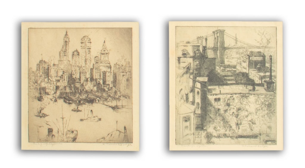 Francis Ferrand Dodge New York City Drypoints, 2 (1 of 5)
