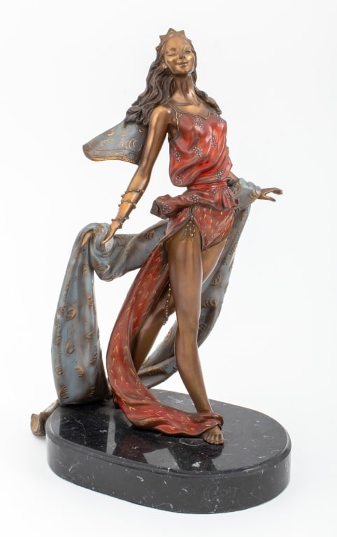 Rosan "Bacchanal" Cold-Painted Bronze Sculpture (1 of 14)