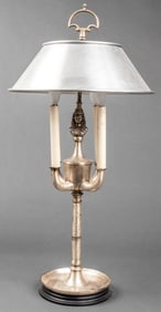 Egyptian Revival Style Bouillotte Table Lamp