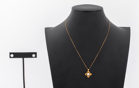 14K Yellow Gold Cultured Pearl Jewelry Set