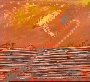 Elfi Schuselka "A Khnilo" Abstract Oil on Canvas