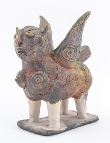 Louis Mendez Nude Centaur Ceramic Sculpture