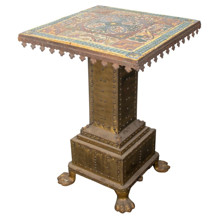 Mediterranean Gothic Revival Table, 19th C. (1 of 12)
