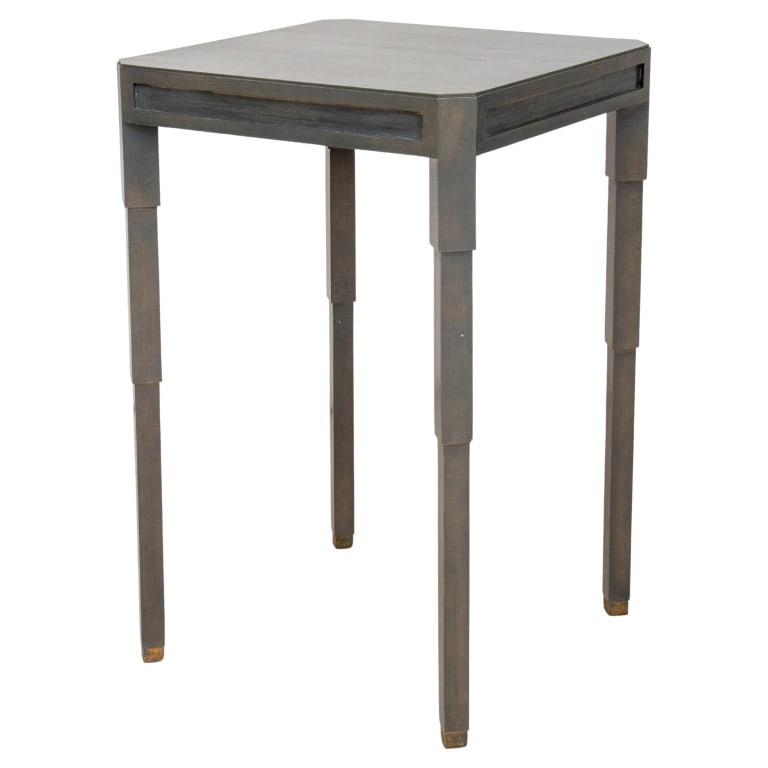 Art Deco Revival Gray Painted Table (1 of 7)