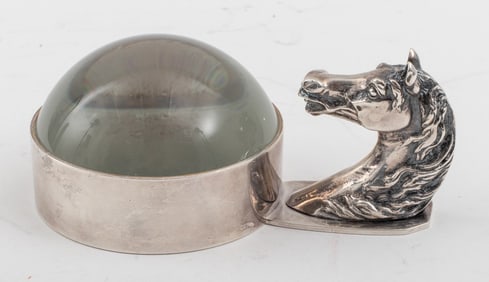 Hermes Horse Motif Magnifying Glass