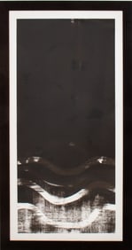 Illegibly Signed Abstraction Carborundum Print