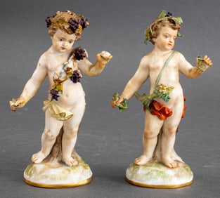 Meissen Porcelain Allegory of Autumn, 19th C.