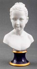 KPM Porcelain Bust of Louise Brogniart Sculpture