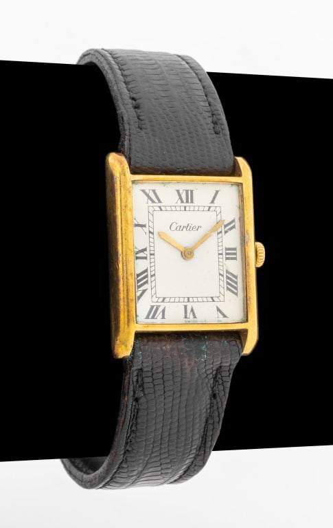 Cartier 18K Gold Plated Wristwatch (1 of 4)