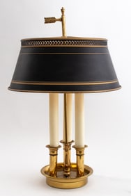 Neoclassical Gilt Metal Bouilotte Lamp