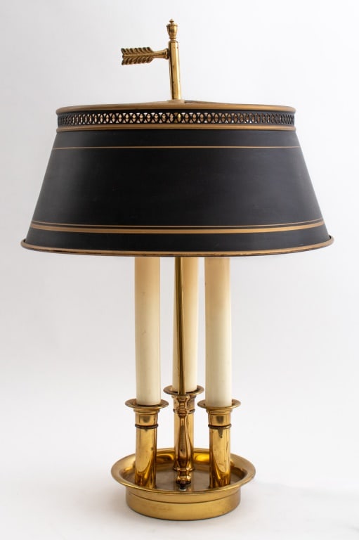 Neoclassical Gilt Metal Bouilotte Lamp (1 of 7)