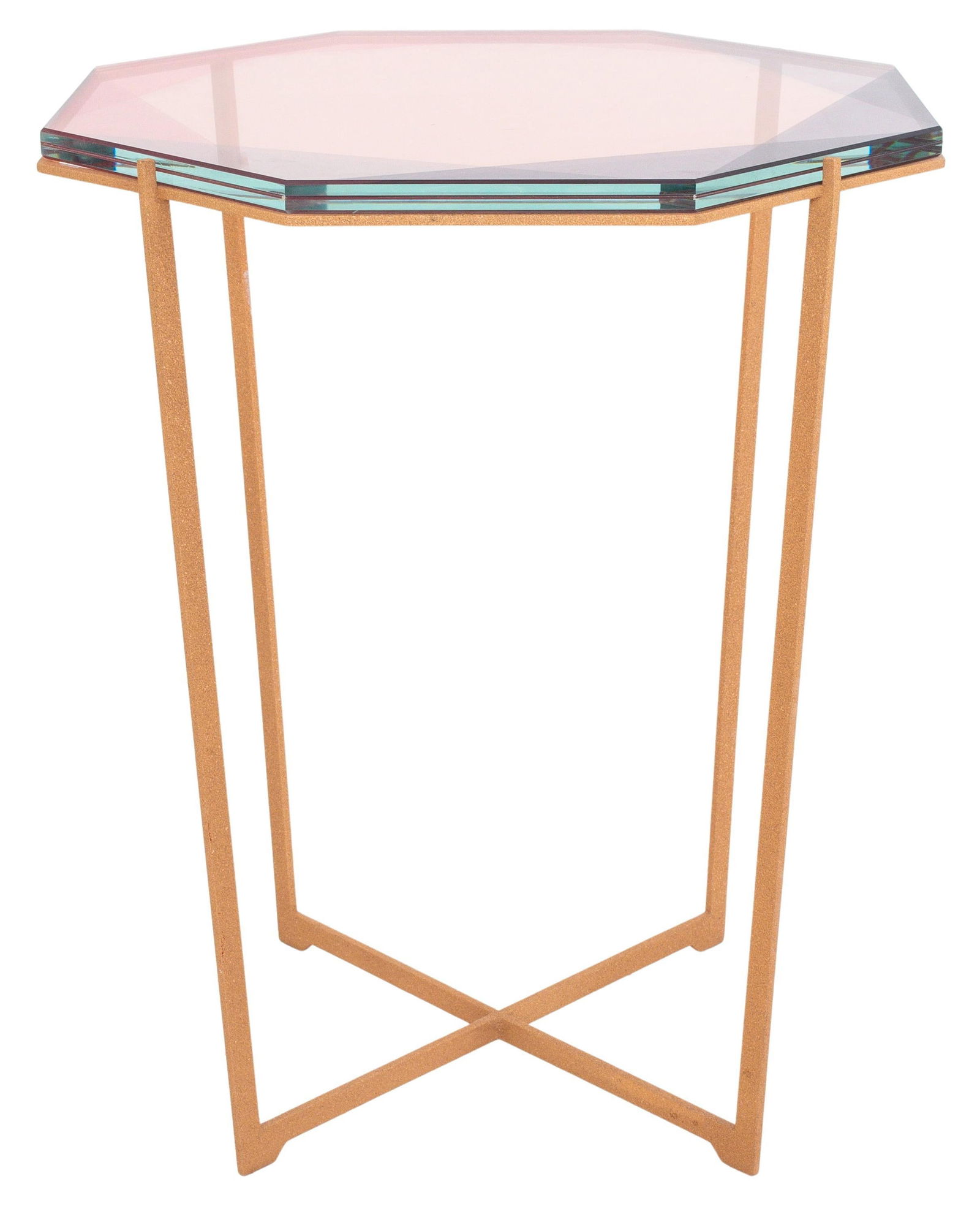Octagonal Side Table with Op Art Style Top (1 of 8)