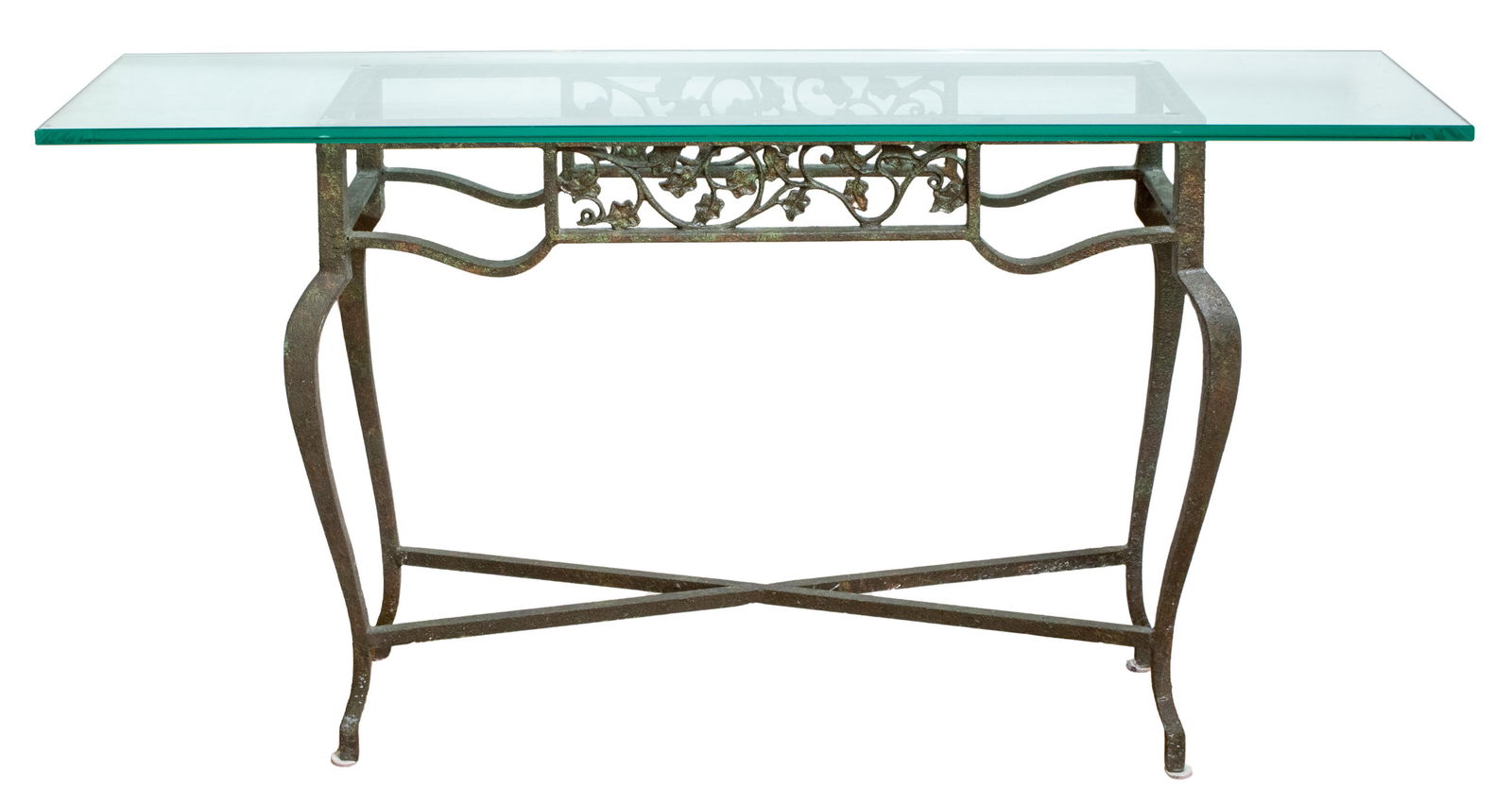 Patinated Cast Iron Console Table (1 of 3)