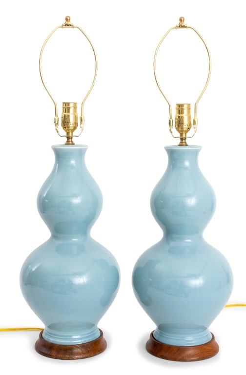 Spitzmiller Style Double Gourd Table Lamps, Pair (1 of 5)