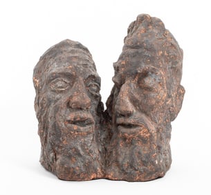 Paula Meizner Untitled Modernist Plaster Sculpture