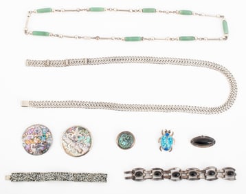 Mexican Sterling Silver Accessories, 9