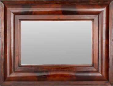 American Empire Mahogany Ogee Mirror, 19th C.