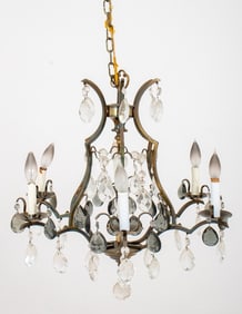 Louis XV Style Cage Form Six-Light Chandelier