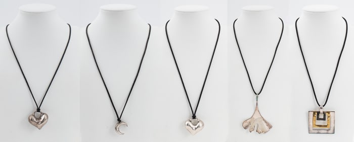Robert Lee Morris Studio Silver Necklaces, 5