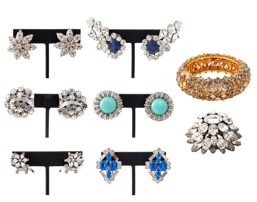 Trifari, Etc. Costume Jewelry, 14 Pieces (1 of 12)