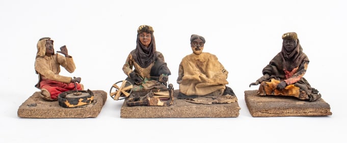 Paper Mache Seated Orientalist Sculptures, 4
