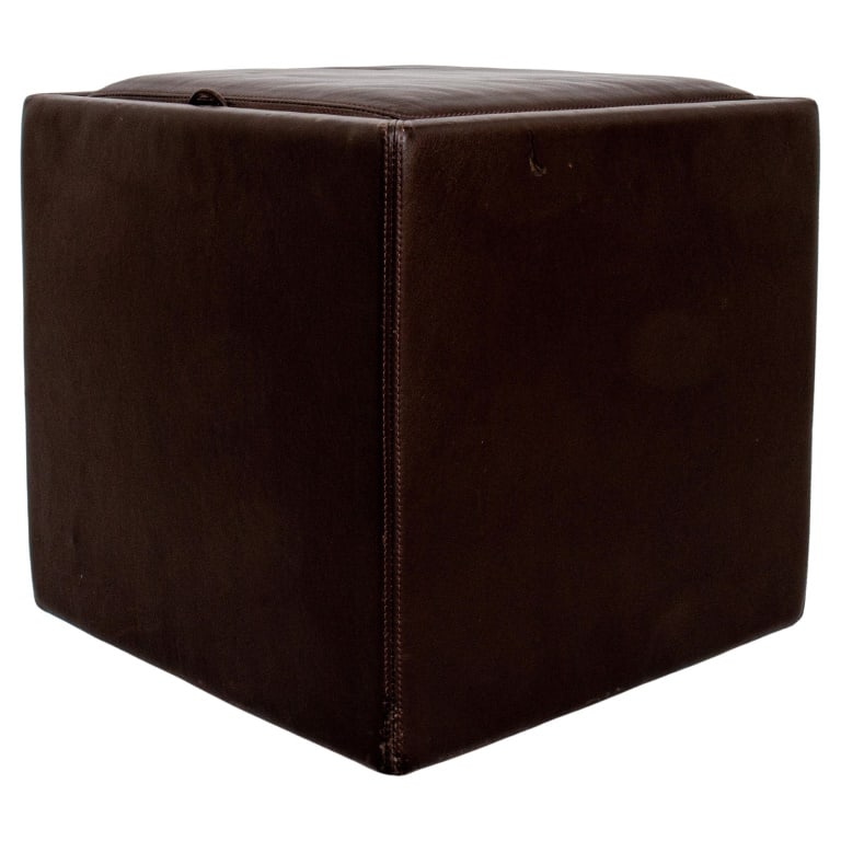 Ted Boerner Leather Top Tray Table Ottoman (1 of 12)
