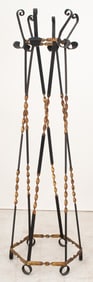 Mid-Century Modern Wrought Iron Coat Rack