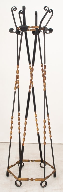Mid-Century Modern Wrought Iron Coat Rack (1 of 5)