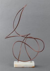 Joan Shapiro Modern Abstract Copper Sculpture