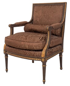 Louis XVI Style Giltwood Fauteuil