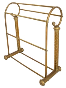Victorian Brass Towel Stand