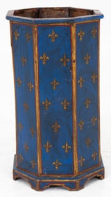 Octagonal Painted Umbrella Stand