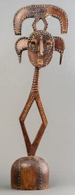 African Kota Carved Wood Reliquary Figure