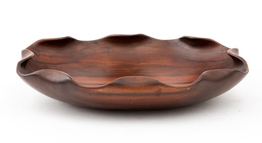 Modern Carved Rosewood Bowl