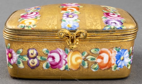 Le Tallec Limoges Gilt Porcelain Dresser Box