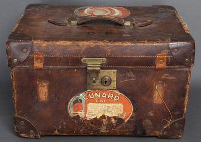 Andrew Barrett & Sons Leather Travel Suitcase
