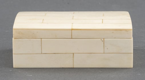 Karl Springer Style Tessellated Bone Box