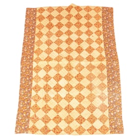 Country Cotton Quilt, 7' 3" x 5' 2"