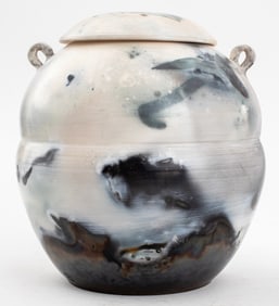 Andre Namenek Studio Art Pottery Covered Vessel