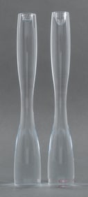 Timo Scarpaneva "Marcel" Glass Candlesticks, Pair