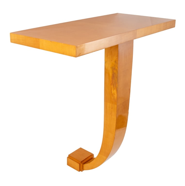 Art Deco Revival Pearwood Console Table (1 of 10)