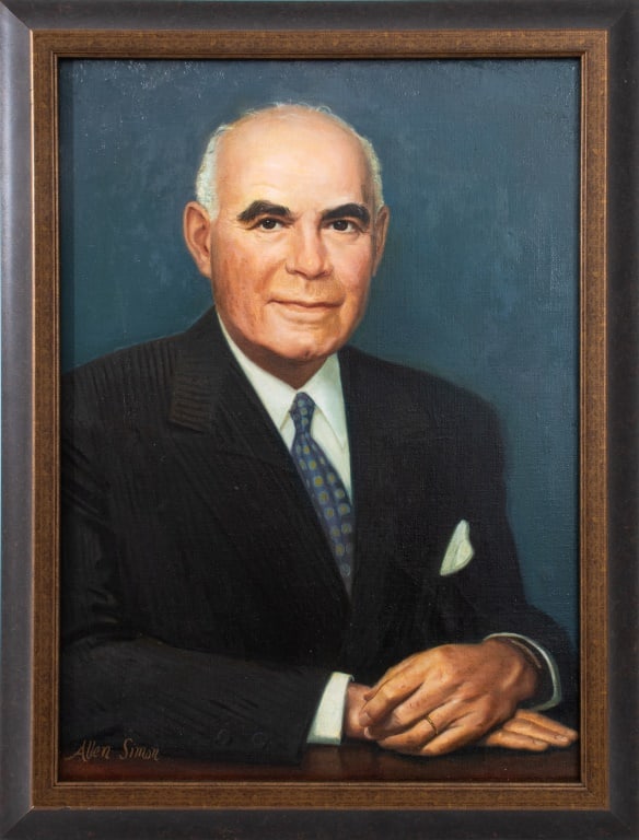 Allen Simon Portrait of Governor Lehamn Oil Canvas (1 of 4)