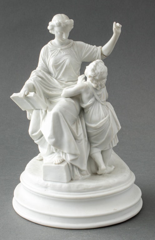 European Bisque Porcelain Figural Group, 19th C. (1 of 9)
