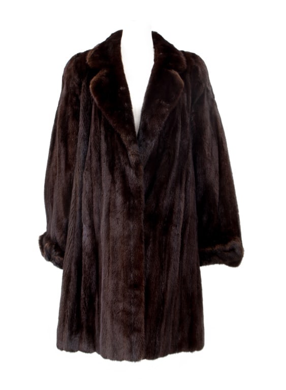 John Adkins Black Mink Fur Coat (1 of 7)