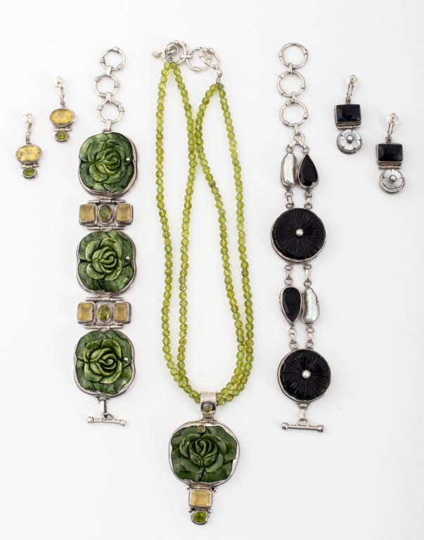 Sterling Silver and Gemstone Jewelry, 7 Pcs. (1 of 14)