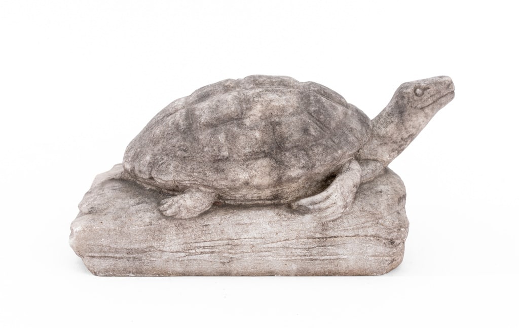 Hand-Carved Marble Turtle Sculpture, 19th C. (1 of 11)