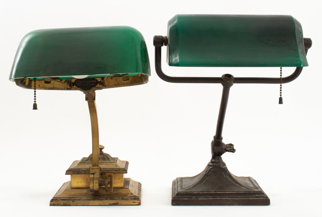 H.G. McFaddin & Co. Emeralite Bankers Lamps, 2 (1 of 10)