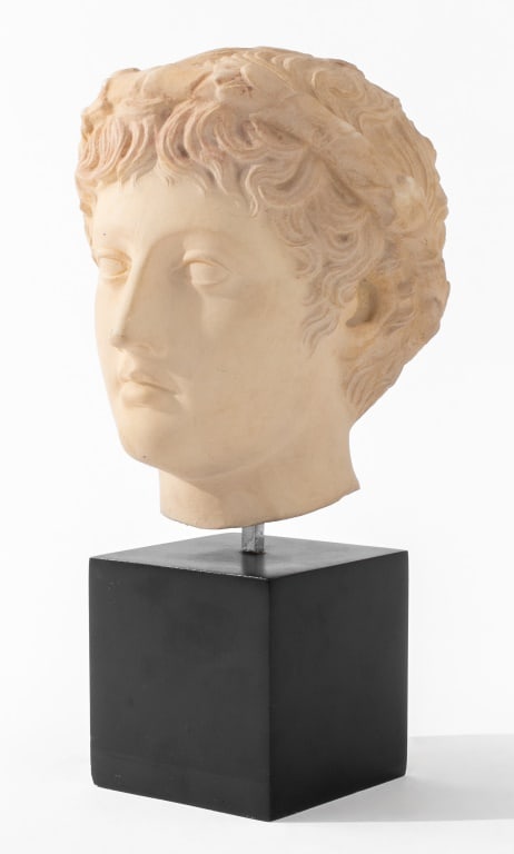 Hellenistic Style Young Bacchus Plaster Bust (1 of 11)