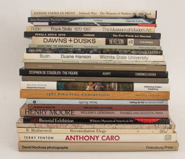 Books & Exhibition Catalogs on Modern Artists, 23: Collection of Twenty-Three Books and Exhibition Catalogs on Modern Artist, comprising: Artists' Signed Copy ed. Bonnefoy, Francoise "Sean Scully", pub. Hirschl & Adler "Joseph Beuys: Ideas and Actions